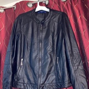Apt.9 black leather jacket